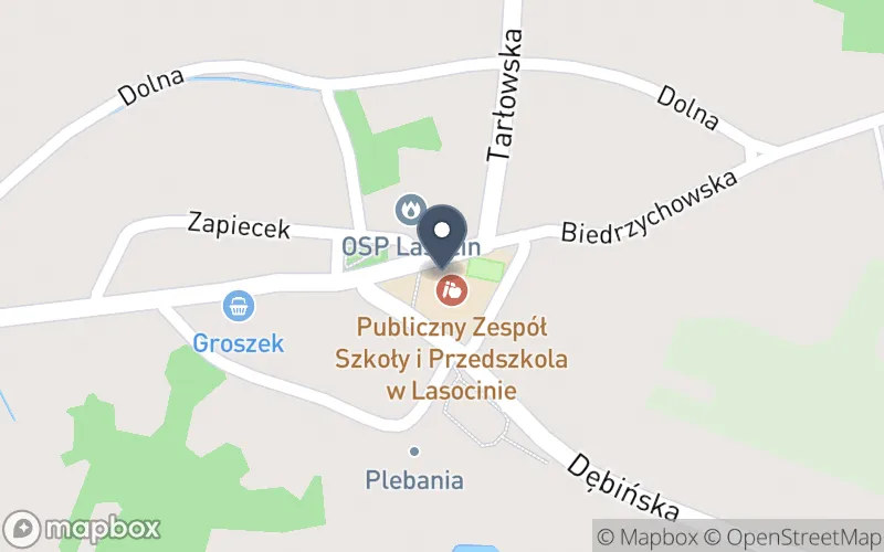 Lokalizacja: Publiczny Zespół Szkoły i Przedszkola w Lasocinie