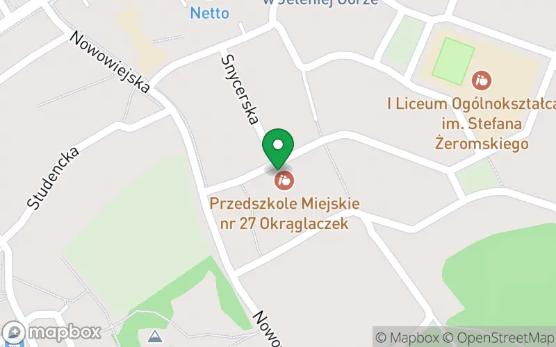 Lokalizacja: Miejskie Przedszkole nr 27 "Okrąglaczek" w Jeleniej Górze