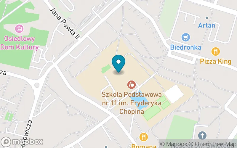 Lokalizacja: Szkoła Podstawowa nr 11 im. Fryderyka Chopina w Jeleniej Górze