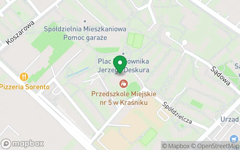 Lokalizacja: Zespół Placówek Oświatowych nr 2 w Kraśniku, Przedszkole Miejskie nr 5 "Leśni Odkrywcy" w Kraśniku