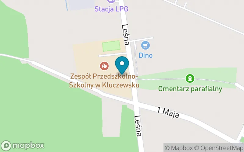 Lokalizacja: Szkoła Podstawowa im. Św. Jana Pawła II w Zespole Przedszkolno-Szkolnym w Kluczewsku