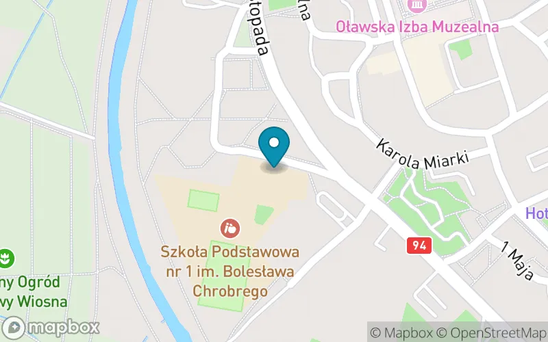 Lokalizacja: Szkoła Podstawowa nr 1 im. Bolesława Chrobrego w Oławie