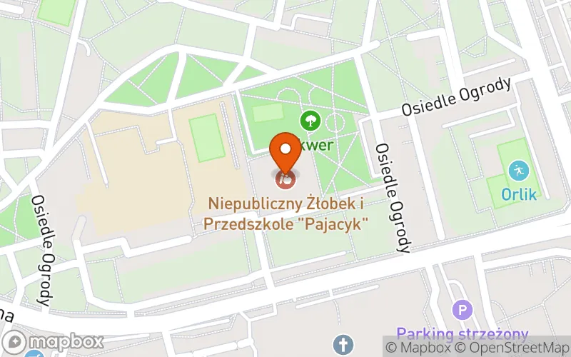 Lokalizacja: Niepubliczny Żłobek i Przedszkole "PAJACYK" Spółka cywilna