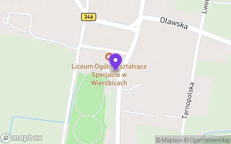 Lokalizacja: Liceum Ogólnokształcące Specjalne w Wierzbicach