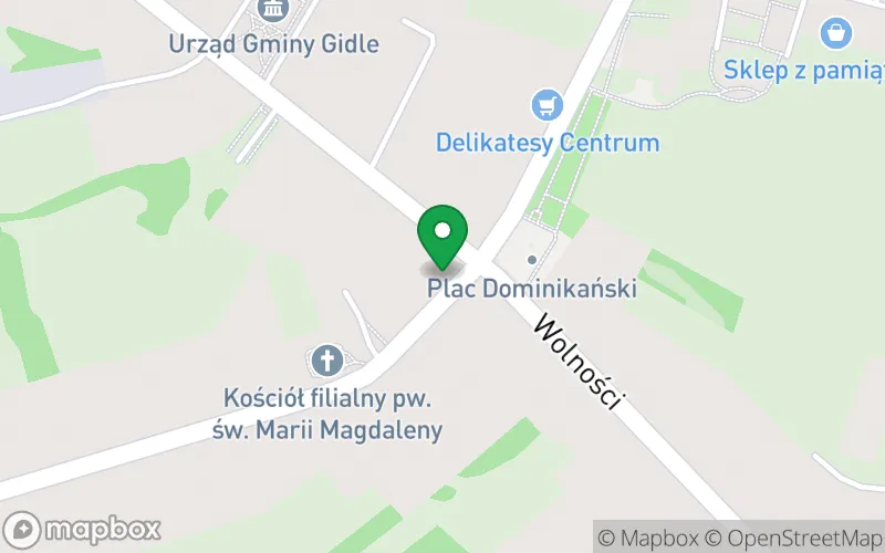 Lokalizacja: Publiczne Przedszkole w Gidlach