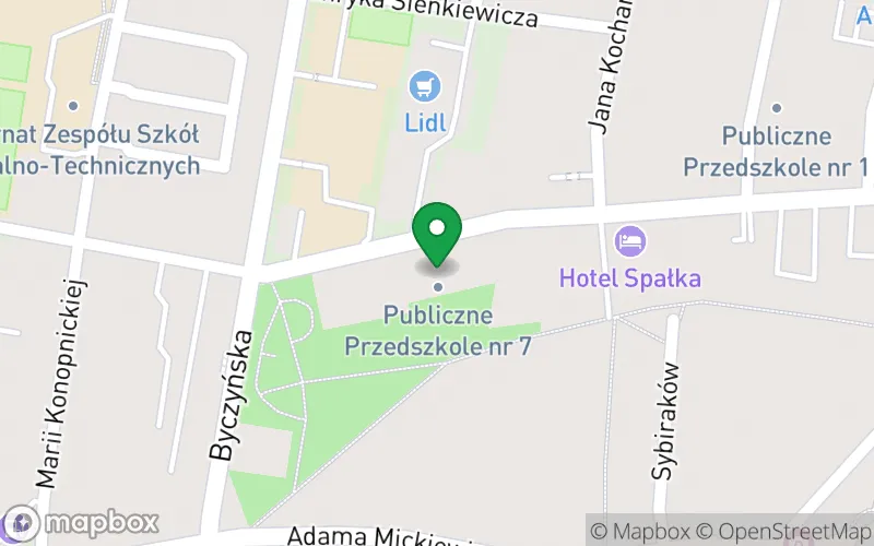 Lokalizacja: Publiczne Przedszkole nr 7 z Oddziałami Żłobkowymi w Kluczborku