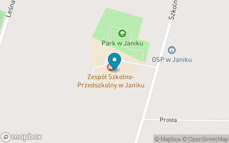 Lokalizacja: Publiczna Szkoła Podstawowa w Janiku