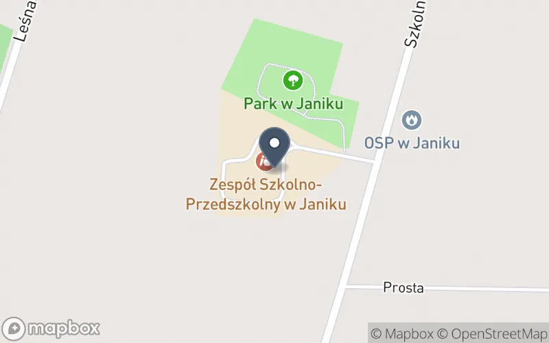 Lokalizacja: Zespół Szkolno - Przedszkolny w Janiku