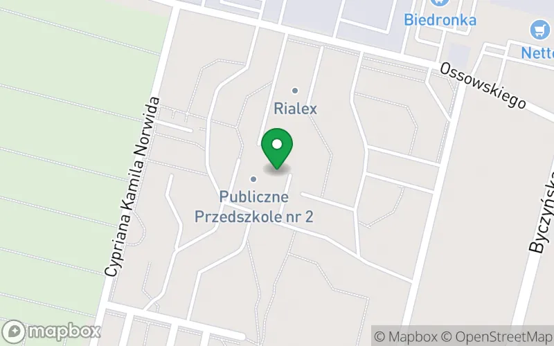 Lokalizacja: Publiczne Przedszkole nr 2 z Oddziałami Integracyjnymi im. Czesława Janczarskiego w Kluczborku