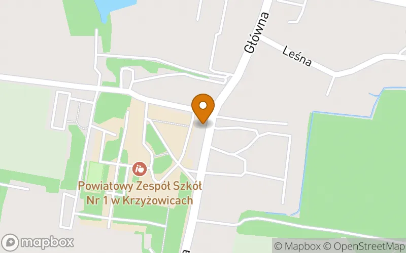 Lokalizacja: Szkoła Policealna w Krzyżowicach