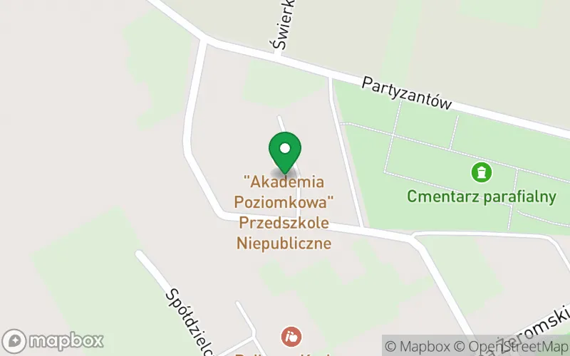 Lokalizacja: "Akademia Poziomkowa" Przedszkole Niepubliczne