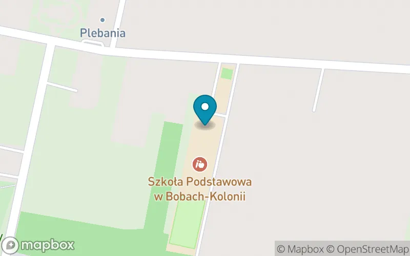 Lokalizacja: Szkoła Podstawowa w Bobach-Kolonii