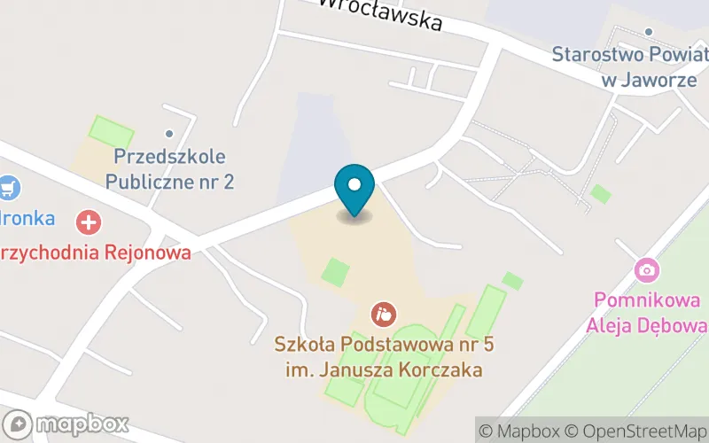 Lokalizacja: Szkoła Podstawowa nr 5 im. Janusza Korczaka w Jaworze