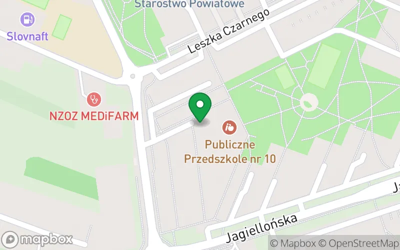 Lokalizacja: Publiczne Przedszkole nr 10 "Niezapominajka" w Radomsku