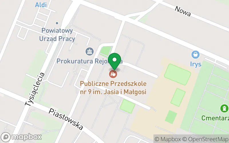 Lokalizacja: Publiczne Przedszkole nr 9 im. Jasia i Małgosi w Radomsku