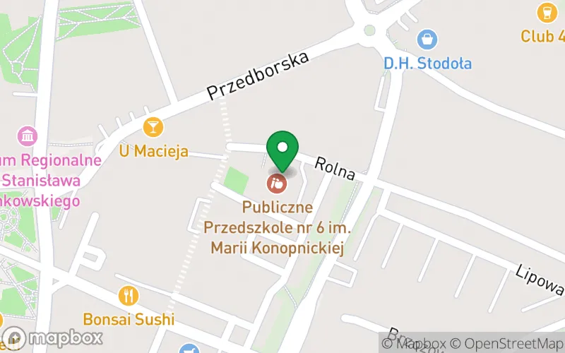 Lokalizacja: Publiczne Przedszkole nr 6 im. Marii Konopnickiej w Radomsku