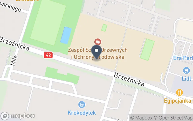 Lokalizacja: Zespół Szkół Drzewnych i Ochrony Środowiska w Radomsku