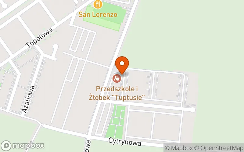 Lokalizacja: "Niepubliczny Żłobek Tuptusie"