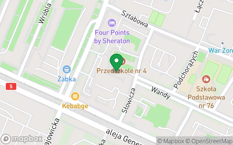 Lokalizacja: Przedszkole nr 4 Słowiczy Zakątek