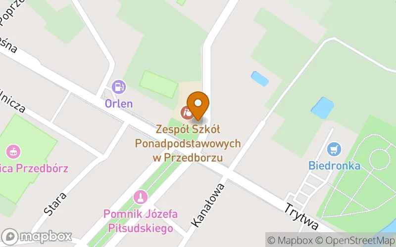 Lokalizacja: Szkoła Policealna w Przedborzu