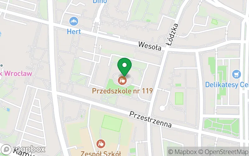 Lokalizacja: Przedszkole nr 119 Zielona Łąka