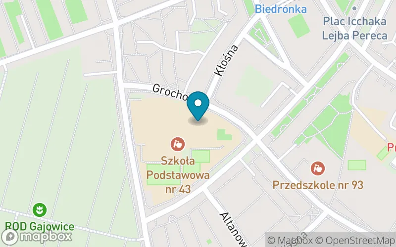 Lokalizacja: Szkoła Podstawowa nr 43 z Oddziałami Integracyjnymi im. Jana Kaczmarka