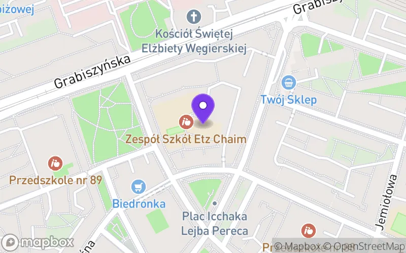 Lokalizacja: Liceum Ogólnokształcące Dialogu Kultur Etz Chaim