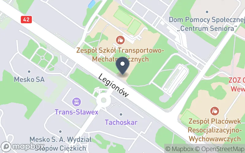 Lokalizacja: Zespół Szkół Transportowo-Mechatronicznych w Skarżysku-Kamiennej