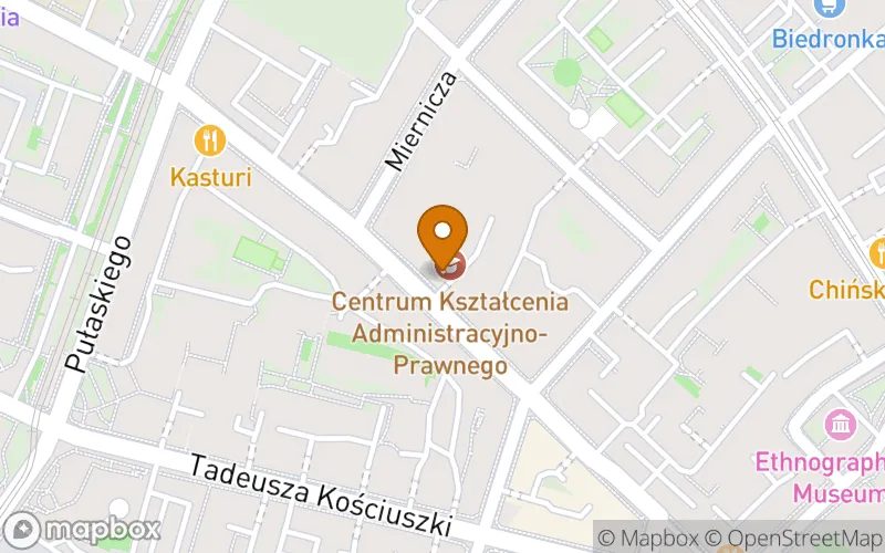 Lokalizacja: Centrum Kształcenia Administracyjno-Prawnego
