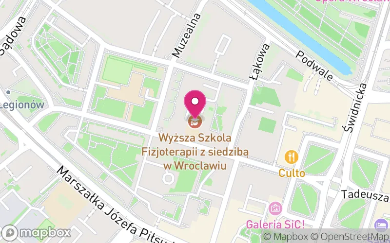 Lokalizacja: Wyższa Szkola Fizjoterapii z Siedzibą w Wroclawiu