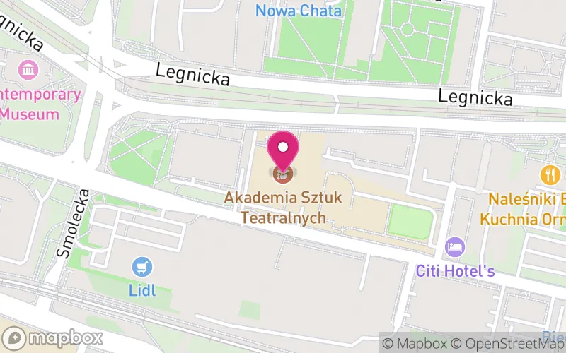 Lokalizacja: Akademia Sztuk Teatralnych