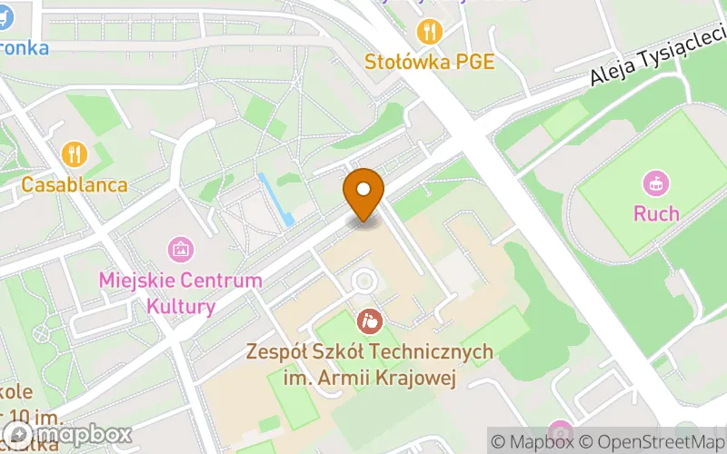 Lokalizacja: Szkoła Policealna nr 1 w Zespole Szkół Technicznych im. Armii Krajowej w Skarżysku-Kamiennej