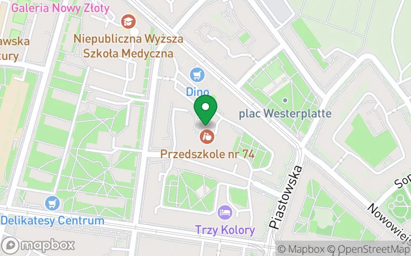 Lokalizacja: Przedszkole nr 74 Mały Piekarczyk