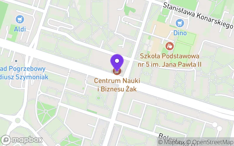Lokalizacja: Liceum Ogólnokształcące dla Dorosłych „Żak” w Skarżysku-Kamiennej