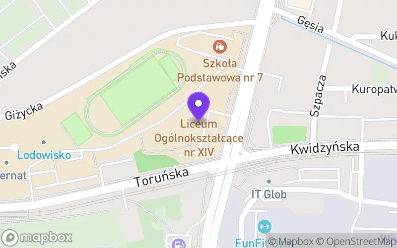 Lokalizacja: Liceum Ogólnokształcące nr XIV im. Polonii Belgijskiej