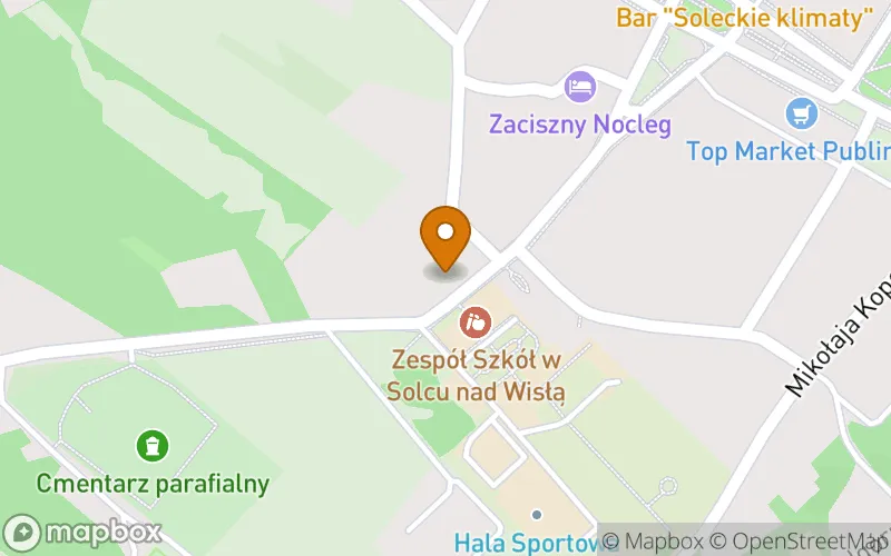 Lokalizacja: Szkoła Policealna w Solcu nad Wisłą