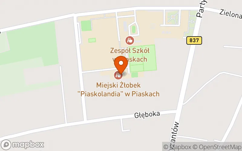 Lokalizacja: Miejski Żłobek "Piaskolandia" w Piaskach