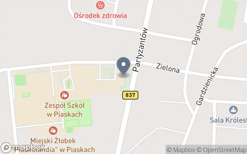 Lokalizacja: Centrum Kształcenia Zawodowego w Piaskach