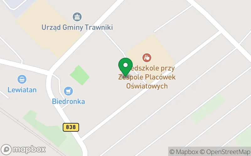 Lokalizacja: Przedszkole Samorządowe w Trawnikach