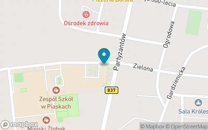 Lokalizacja: Szkoła Podstawowa im. Mikołaja Kopernika w Piaskach