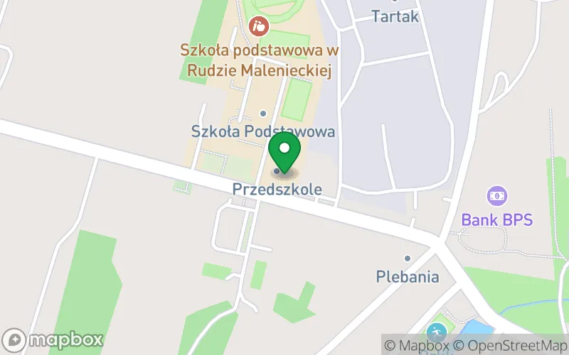 Lokalizacja: Publiczne Przedszkole w Rudzie Malenieckiej