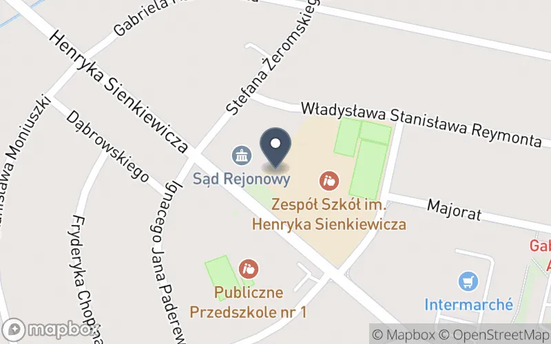 Lokalizacja: Zespół Szkół im. Henryka Sienkiewicza w Pajęcznie