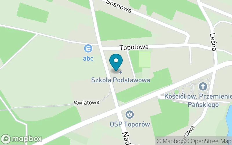 Lokalizacja: Szkoła Podstawowa im. Świętego Jana Pawła II w Toporowie