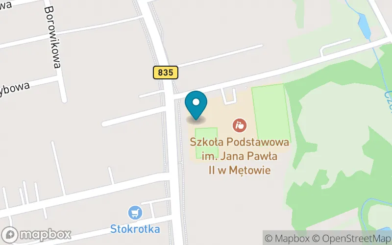 Lokalizacja: Szkoła Podstawowa im. Jana Pawła II w Mętowie