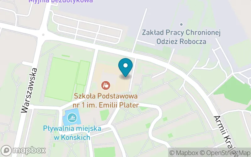 Lokalizacja: Szkoła Podstawowa nr 1 im. Emilii Plater w Końskich