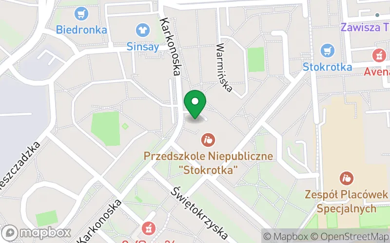 Lokalizacja: Przedszkole Niepubliczne Stokrotka w Legnicy