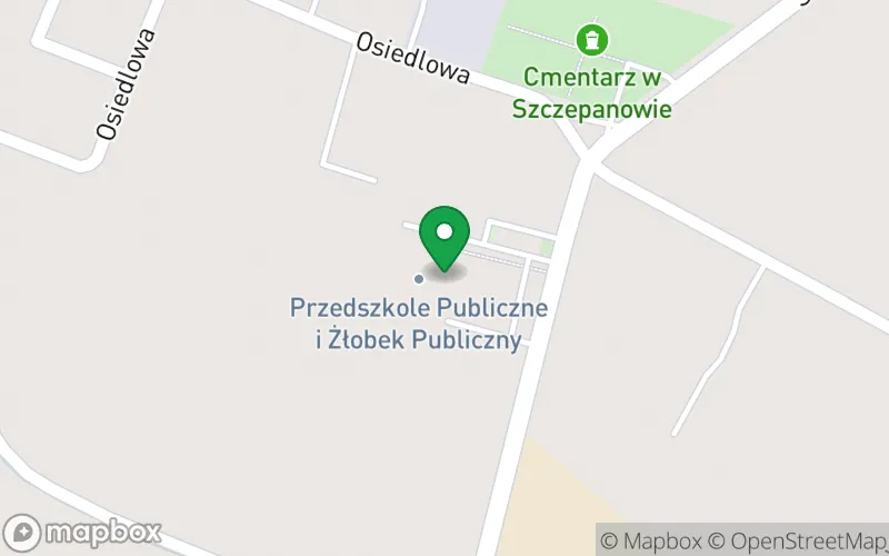 Lokalizacja: Przedszkole Publiczne w Szczepanowie