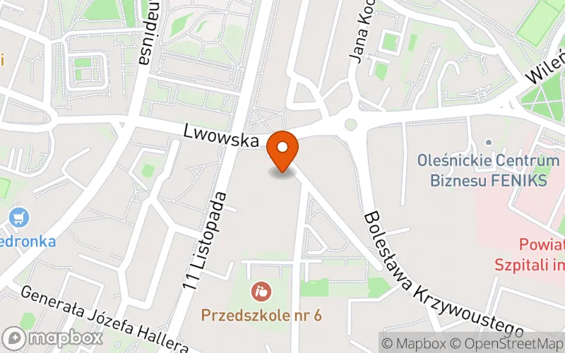 Lokalizacja: Żłobek Miejski Zielony Zakątek w Oleśnicy