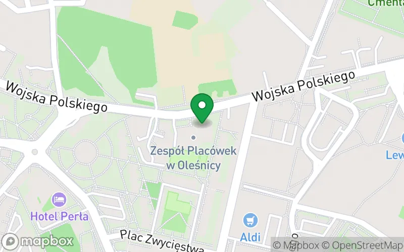 Lokalizacja: Przedszkole Specjalne nr 5 w Oleśnicy dla Dzieci z Upośledzeniem Umysłowym w Stopniu Umiarkowanym i Znacznym, z Niepełnosprawnościami Sprzężonymi i z Autyzmem w Specjalnym Ośrodku Szkolno-Wychowawczym im. Sybiraków w Oleśnicy