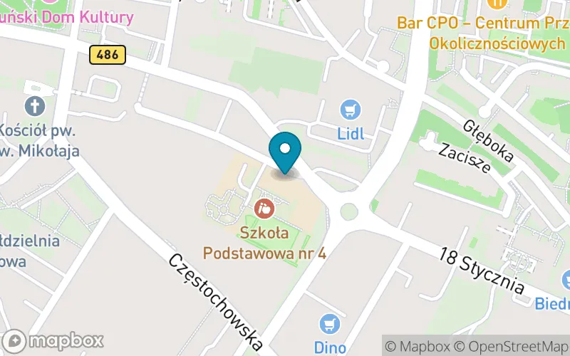 Lokalizacja: Szkoła Podstawowa nr 4 im. Królowej Jadwigi w Wieluniu